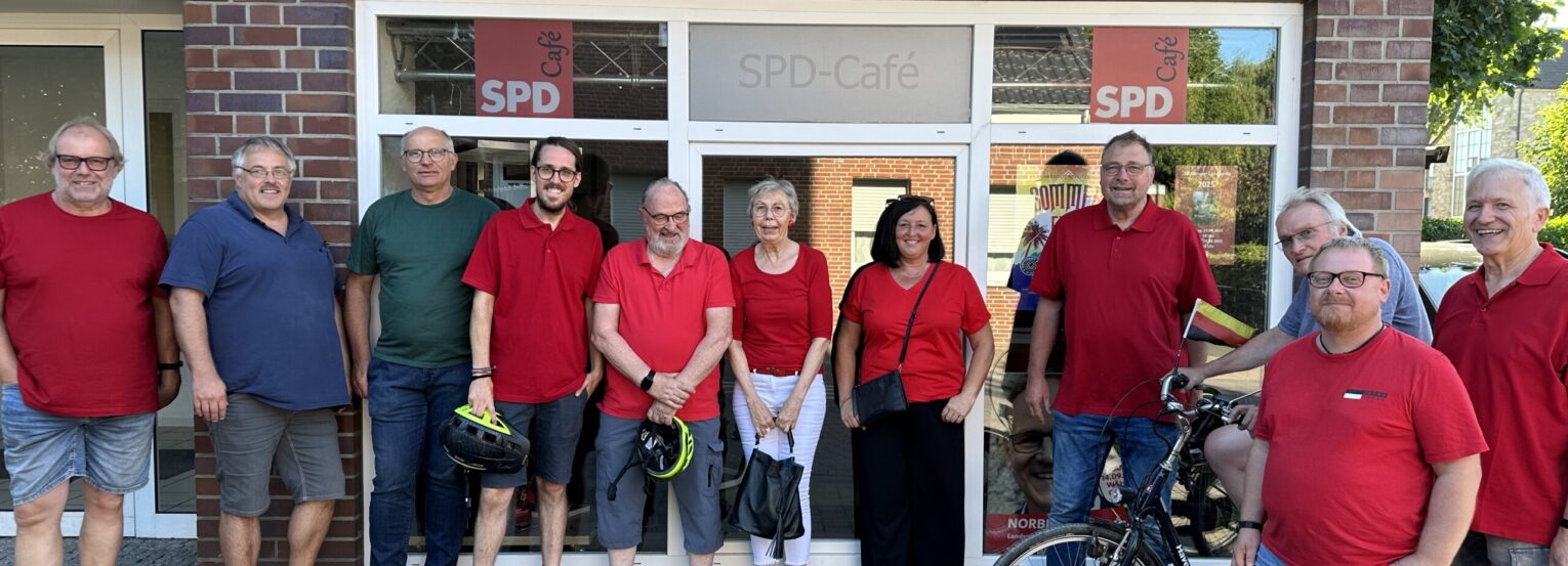 Großbaustellen im Blick: SPD-Fraktion auf Tour