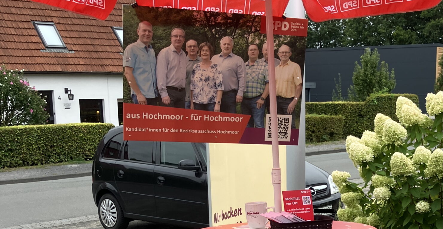 SPD Hochmoor schaltet auf Wahlkampf-Modus um: Themen statt Kugelschreiber